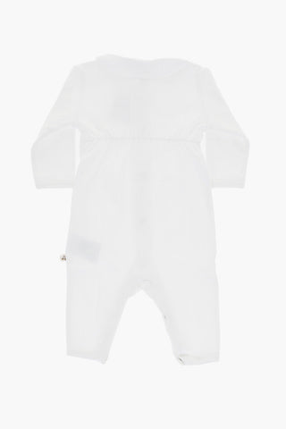 Cotton Solid Color Bodysuit with Breast Pocket