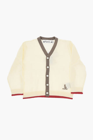 Cardigan TEOTIM in Cotone Leggero con Bordi a Contrasto