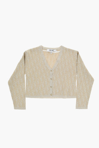 V-Neck Lurex Cardigan