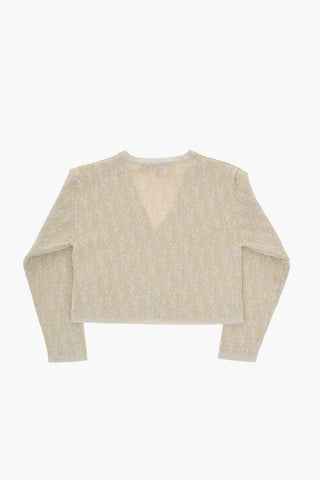 V-Neck Lurex Cardigan