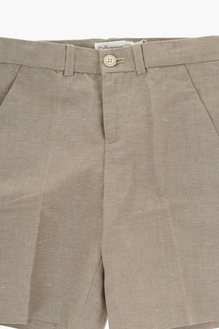 Linen Blend CALVIN Shorts with Belt Loops