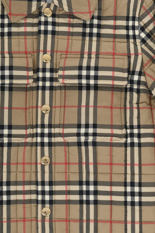Quilted Checked GIDEON Jacket with Double Breast Pocket