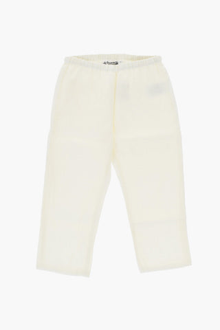 Linen Pants with Elastic Waistband