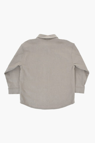 Solid Color Shirt with Snap Buttons