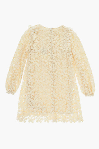 Besticktes Kleid mit langen Ärmeln