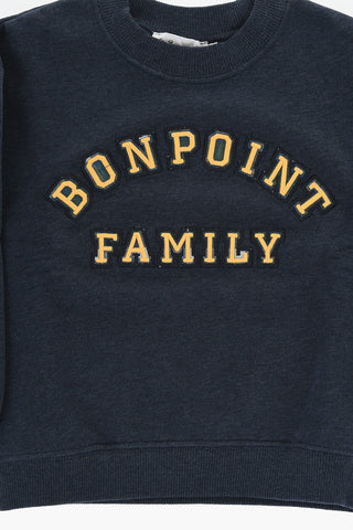 Brushed Cotton TONNO Crew-neck Sweatshirt with Embossed Logo