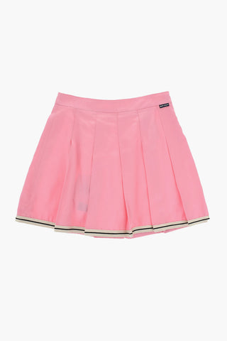 Solid Color Flared Skirt