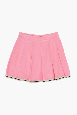 Solid Color Flared Skirt