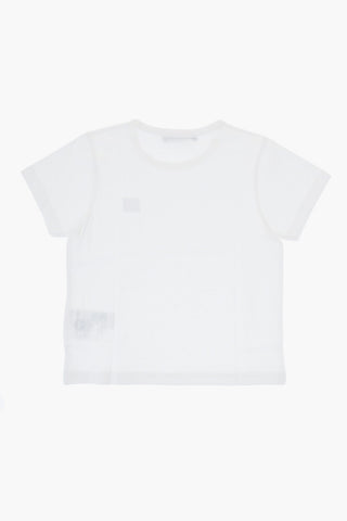 Crew-Neck T-Shirt with Embroidered Logo Patch