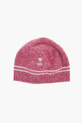 Beanie in Maglia con Logo Ricamato