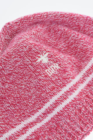 Beanie in Maglia con Logo Ricamato