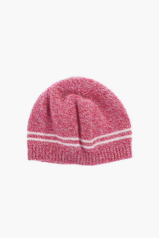 Beanie in Maglia con Logo Ricamato