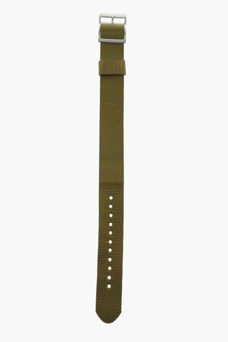 Solid Color Fabric Slip-Through Watch Strap 20mm