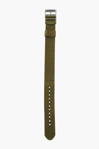 Solid Color Fabric Slip-Through Watch Strap 20mm
