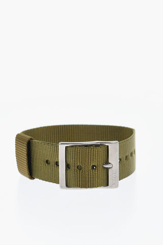 Solid Color Fabric Slip-Through Watch Strap 20mm