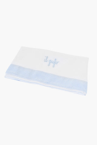 Cotton Blanket with Print Details