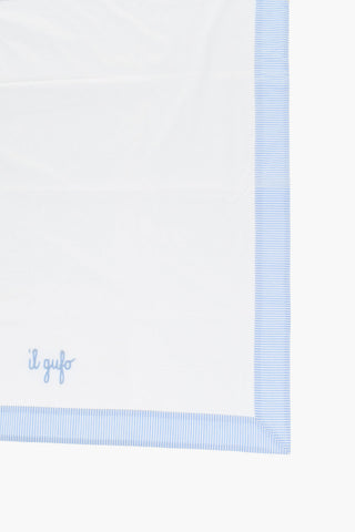 Cotton Blanket with Print Details
