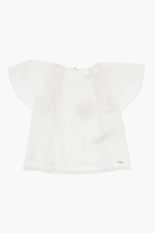 Logoed Top with Sangallo Details