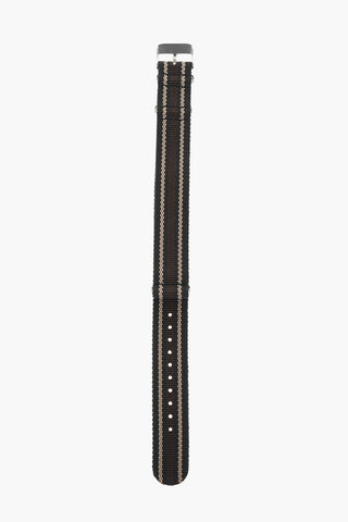Fabric Slip-Through Watch Strap with Silver Buckle 20mm