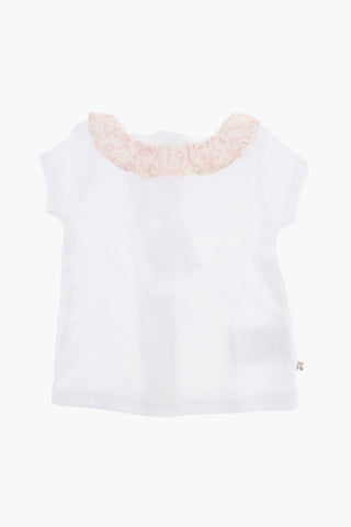 Floral Patterned Cotton FLORIA Set Composed of T-Shirt Bloomer and DouDou
