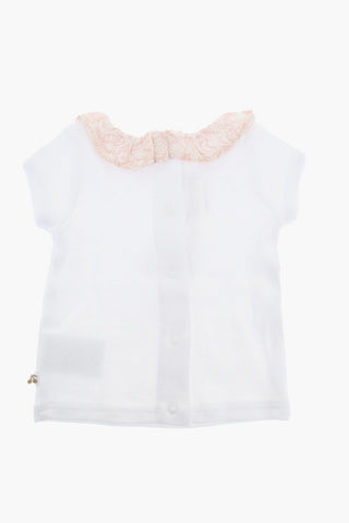 Floral Patterned Cotton FLORIA Set Composed of T-Shirt Bloomer and DouDou