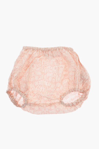 Floral Patterned Cotton FLORIA Set Composed of T-Shirt Bloomer and DouDou