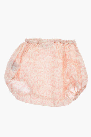 Floral Patterned Cotton FLORIA Set Composed of T-Shirt Bloomer and DouDou