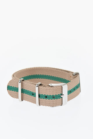 Slip-Through Fabric Strap with Silver Buckle 20mm