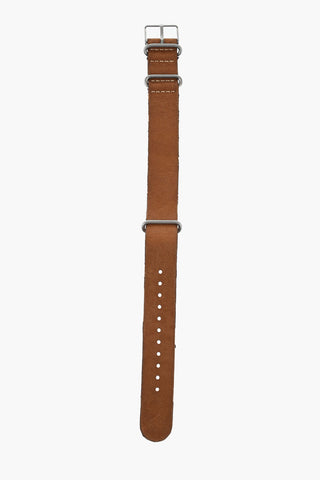 Cinturino Slip-Through in Pelle Effetto Vintage 19mm