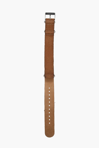 Cinturino Slip-Through in Pelle Effetto Vintage 19mm
