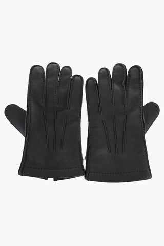 Guanti in Pelle di Cervo con Fodera in Cashmere