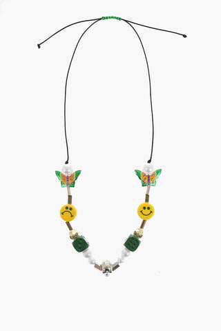 EVAE+ MOB Collana Regolabile Impreziosita da Perline e Charms