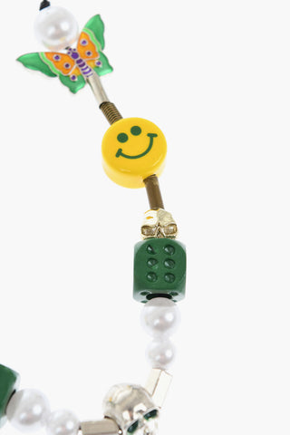 EVAE+ MOB Collana Regolabile Impreziosita da Perline e Charms