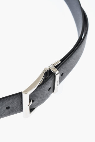 Two-Tone Reversible Saffiano Leather Belt 35mm