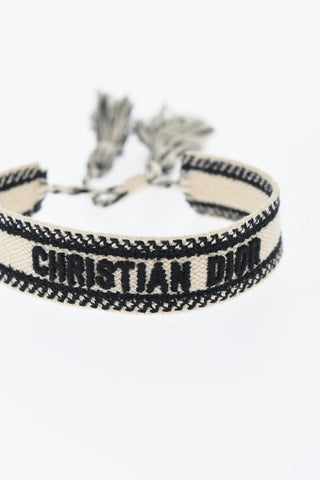Canvas Bracelet Set With Tassels