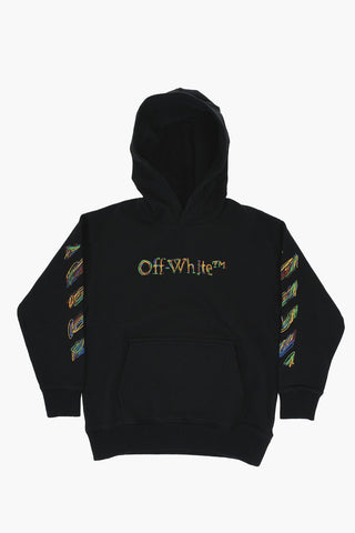 Logoed Hoodie Sweatshirt with Graphic Print