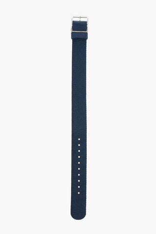 Solid Color Fabric Slip-Through Watch Strap 18mm