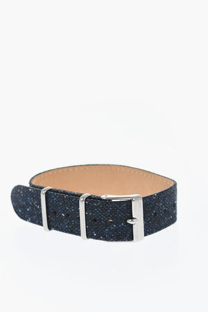 Slip-Through-Uhrarmband aus Melange-Gewebe 18mm