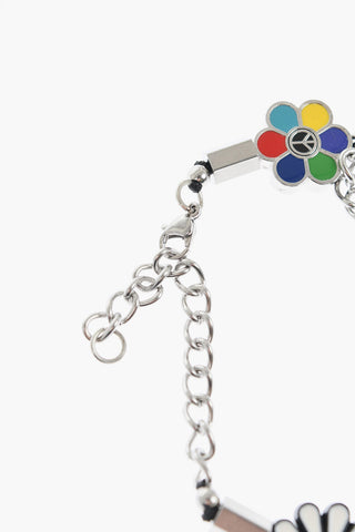 EVAE Metal FLOWER ANARCHY Chain Bracelet with Charms and Beads