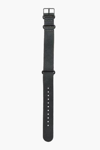 Vintage Effect Leather Slip-Through Watch Strap 19mm