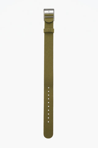 Solid Color Fabric Slip-Through Watch Strap 18mm