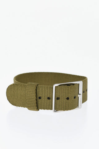 Solid Color Fabric Slip-Through Watch Strap 18mm