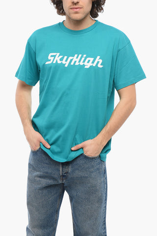Organic Cotton Crew-neck T-Shirt with Printed Logo