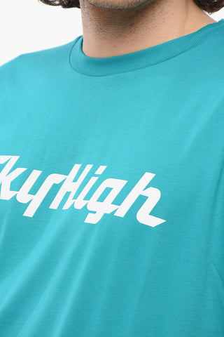 Organic Cotton Crew-neck T-Shirt with Printed Logo