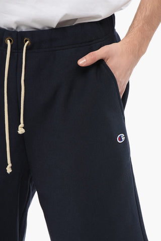 Shorts in Cotone Felpato con Elastico in Vita e 2 Tasche