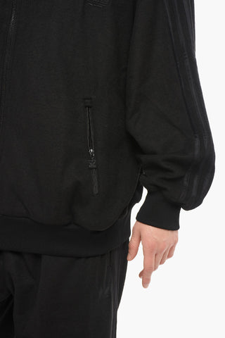 Felpa Mock Neck in Tinta Unita con Dettagli Tono su Tono