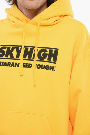 Brushed Cotton Hoodie with Contrast Print
