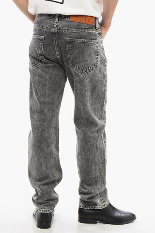 Acid Wash Effect Straight Cut Jeans 20,5cm