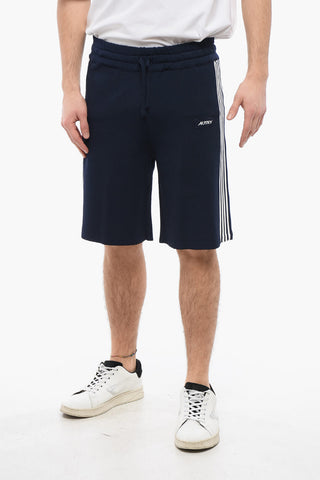 Nylon Blend Shorts with Contrasting Side Bands