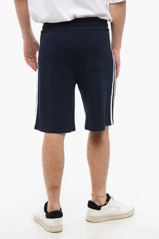 Nylon Blend Shorts with Contrasting Side Bands